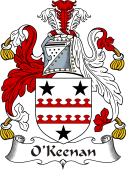 Irish Coat of Arms for O'Keenan or Kinane