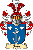 v.23 Coat of Family Arms from Germany for Sinn