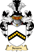 English Coat of Arms (v.23) for the family Severn (e)