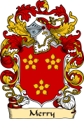 English or Welsh Family Coat of Arms (v.23) for Merry