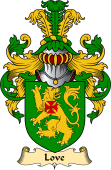 English Coat of Arms (v.23) for the family Love II