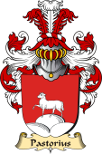 v.23 Coat of Family Arms from Germany for Pastorius