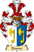 v.23 Coat of Family Arms from Germany for Denner