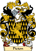 English or Welsh Family Coat of Arms (v.23) for Picton (Cheshire and Berkshire)