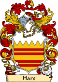 English or Welsh Family Coat of Arms (v.23) for Hare