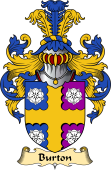 English Coat of Arms (v.23) for the family Burton