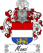 Araldica Italiana Coat of arms used by the Italian family Manzi