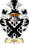 English Coat of Arms (v.23) for the family Soper