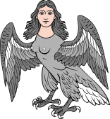 Harpy Wings Expanded and Inverted