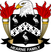 Coat of arms used by the Hearne family in the United States of America