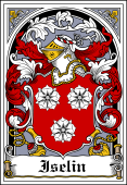 Danish Coat of Arms Bookplate for Iselin