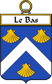 French Coat of Arms Badge for Le Bas