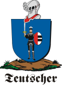 German shield on a mount for Teutscher