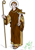 Catholic Saints Clipart image: St Fridolin