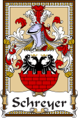 German Coat of Arms Wappen Bookplate  for Schreyer