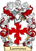 English or Welsh Family Coat of Arms (v.23) for Lawrence