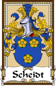 German Coat of Arms Wappen Bookplate  for Scheidt