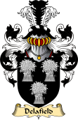 English Coat of Arms (v.23) for the family Delafield