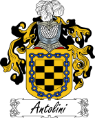 Araldica Italiana Coat of arms used by the Italian family Antolini