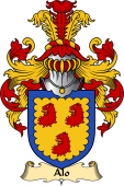 Welsh Family Coat of Arms (v.23) for Alo (ab Ithel, King of Gwent)