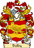 English or Welsh Family Coat of Arms (v.23) for Dalby