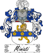 Araldica Italiana Coat of arms used by the Italian family Miniati