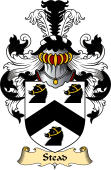 English Coat of Arms (v.23) for the family Stead or Steed