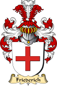 v.23 Coat of Family Arms from Germany for Friederich