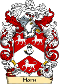 English or Welsh Family Coat of Arms (v.23) for Horn