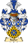 English Coat of Arms (v.23) for the family Rosher