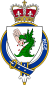 Families of Britain Coat of Arms Badge for: Rice (Wales)