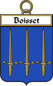 French Coat of Arms Badge for Boisset