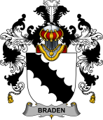 Irish Family Coat of Arms (v.25b) Braden or O'Braden
