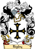 English or Welsh Family Coat of Arms (v.23) for Rigby (Preston, Wigan, Lancashire)