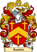 English or Welsh Family Coat of Arms (v.23) for Austin