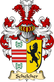 v.23 Coat of Family Arms from Germany for Schelcher