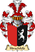 v.23 Coat of Family Arms from Germany for Hirschfeld
