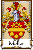 German Coat of Arms Wappen Bookplate  for Möller