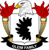 Coat of arms used by the Gleim family in the United States of America