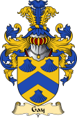 English Coat of Arms (v.23) for the family Gay
