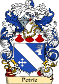 English or Welsh Family Coat of Arms (v.23) for Petrie (Lewisham, Kent)