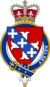 British Garter Coat of Arms for Kelsey (England)