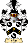 English Coat of Arms (v.23) for the family Pratt
