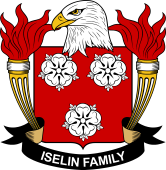 Coat of arms used by the Iselin family in the United States of America