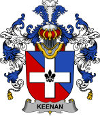 Irish Family Coat of Arms (v.25b) Keenan or O'Kinahan