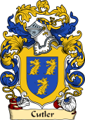English or Welsh Family Coat of Arms (v.23) for Cutler