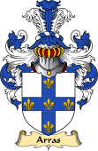 English Coat of Arms (v.23) for the family Arras