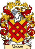 English or Welsh Family Coat of Arms (v.23) for Verdon