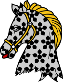 Horse Hd Ersd Brid-Semee of Cinquefoils