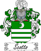 Araldica Italiana Coat of arms used by the Italian family Scotto